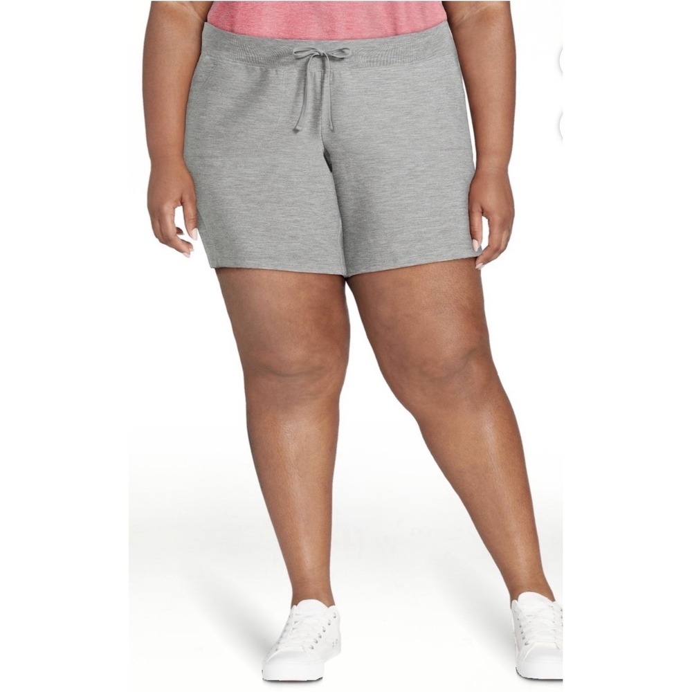 Athletic Works‎ Gray French Terry Bermuda Shorts-Size XXXL (22) Women's Plus